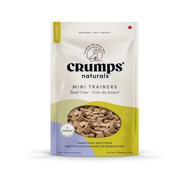 Crumps' Naturals Dog Freeze-Dried Beef Liver Mini Trainers 55g