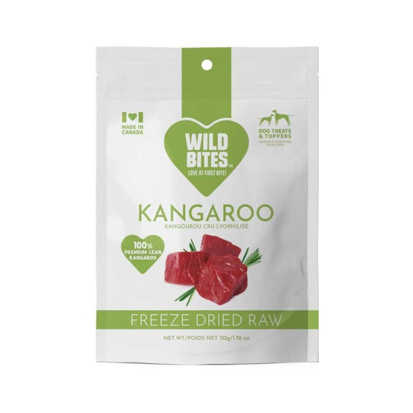 WILD BITES Freeze Dried Kangaroo 50g