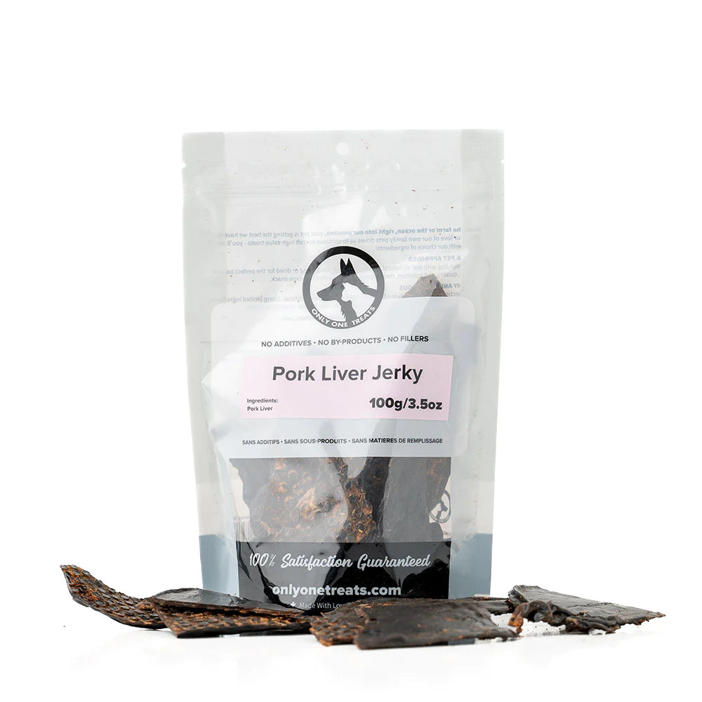 Only One Treats Pork Liver Jerky 100g