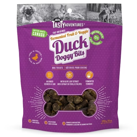 Jay's Tasty Adventures Fermented Fruit & Veggie Duck Doggy Bits 170g