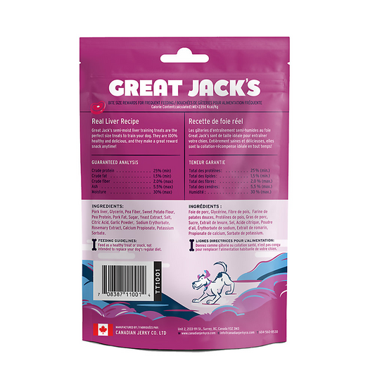 Great Jack's Dog Treats - Real Liver Recipe 56g