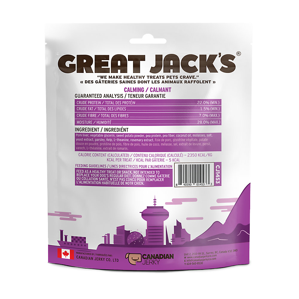 Great Jack's Calming Dog Treats - Pork Liver 261g