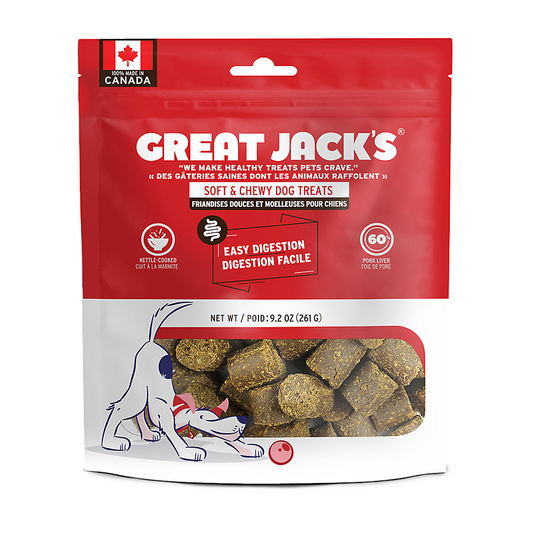 Great Jack's Digestive Care Dog Treats - Pork Liver 261g