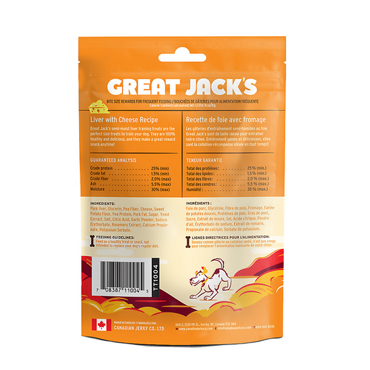 Great Jack's Dog Treats - Liver with Cheese Recipe 56g