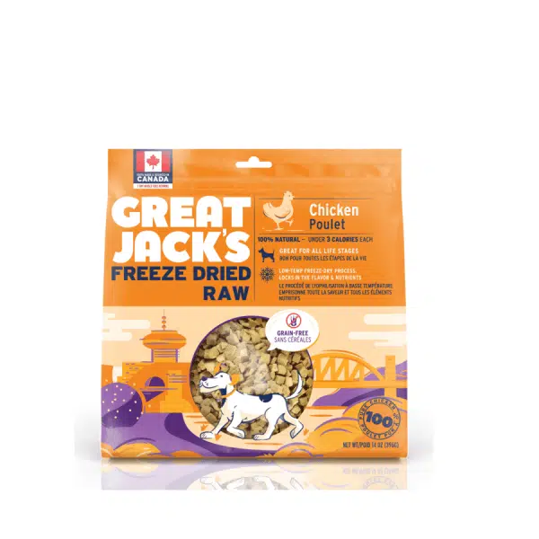 Great Jack’s Freeze-Dried Chicken Dog Treats 28g