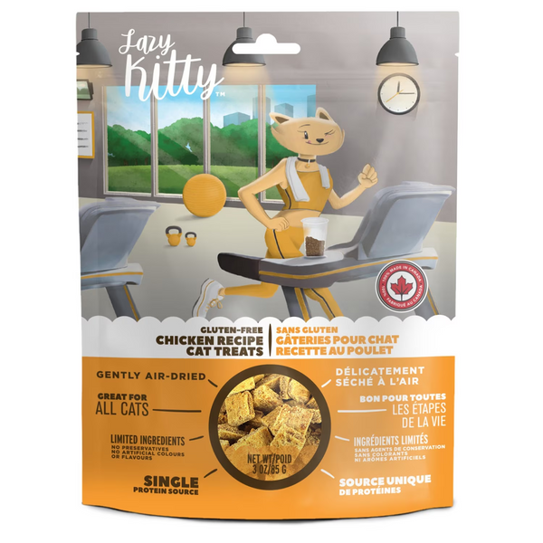 Lazy Kitty Air Dried Chicken Recipe Cat Treats 3oz