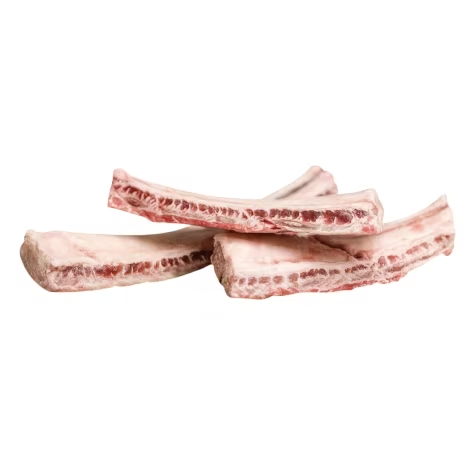 Big Country Raw Beef Flat Rib Bone Small Dog Treats (1lb small Ribs)